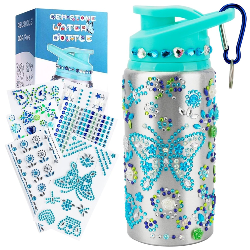 Christmas Stocking Stuffers for Kids, Decorate Your Own Water Bottle with Sti…