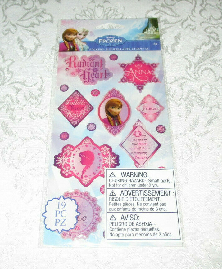 Disney Frozen Anna 19 Pieces Radiant Heart Dimensional Stickers EKSuccess 3+