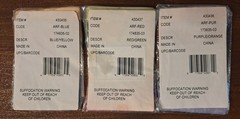 DCWV Adhesive Ribbon-1yd each of 3 Shds-5/8″-Purple/Orange-Red/Green-Blue/Yellow