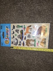 SandyLion 2001 Woodland Creatures Stickers Forest Animals . 4×6 2 Sheets New