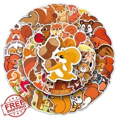 WOZOETT Squirrel Stickers Squirrel-7 Cute Waterproof