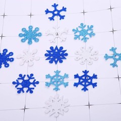 Aneco 500 Pieces Glitter Snowflakes Foam Stickers Self-Adhesive Winter Snowflake