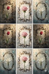 Pretty Floral Tags Set Junk Journal Scrapbook Choose A Set
