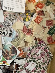 25 Piece Ephemera Lot Junk Journal Grab Bag Scrapbooking Supplies