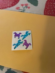 Vintage 1980s Great Seven Prism Horse Stickers