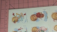 Vintage Gibson Stickers Christmas Angels 1 Sheet