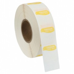 1000 PCS DayMark Tuesday Dissolvable Label Yellow 3/4×3/4 Inch Sticker