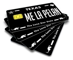 Me la Pelan Credit Card Skin Cover Vinyl Stickers (4 Pack) Texas Sticker