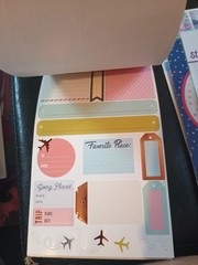 732 Pc Booklet Recollections Planner Stickers Travel Theme