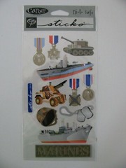 Sticko Stickers MARINES Career Stickers NIP