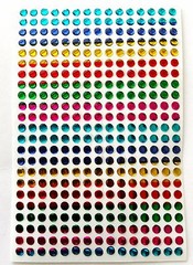 1000 Glitterati Adhesive 4 mm Sticker Gems 4 Wedding & D I Y Card in Multi/Mixed