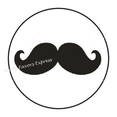 MUSTACHE MOUSTACHE ENVELOPE SEALS LABELS STICKERS PARTY FAVORS