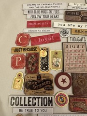 280 Pc Vintage Style Ephemera Tags Tickets Word Strips Chipboard Craft Lot