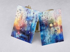 Rain drops PET Stickers Pack ｜glass rain drops themed PET Stickers TZB-M