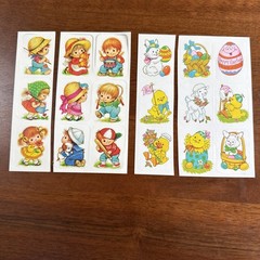 Vintage EUREKA Brand 2 x STICKERS SHEET Sheets Vintage 80’s 70’s Htf Rare