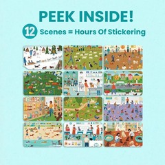 Cupkin Hello Dogs Travel Activity Book for Toddlers 2-8 Years, 500+ Stickers