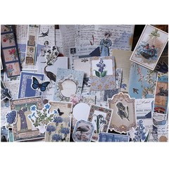 Alideco 200pcs Scrapbook Paper Kit Kawaii Vintage Botanical Flowers Scrapbook…