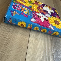 VTG Lisa Frank My Sticker Collection Box Kittens w/Stickers