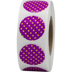 Circle Polka Dot Stickers | 0.75″ Inch Round | 500 Pack | Pick One Color