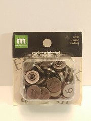 Making Memories Eyelet Alphabet Circle Medium 73 Piece1/8″ Hole New Lot of 6