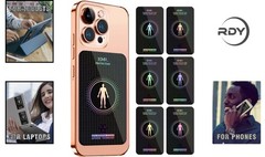 Lightweight 6-Pack of Reusable Stickers for Electronics – Customizable Size
