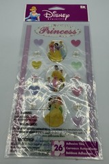 EK Success Disney Memories Princess Stickers & Embellishments – Lot of 6