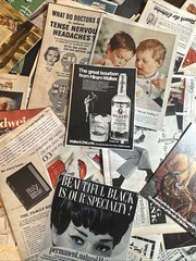 80+piece vintage style advertisement) Lot Junk Journal Ephemera SET 2
