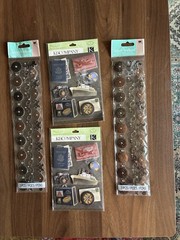 K & Company Travel 3-D Stickers Par Avion Jolee’s Borders Lot of 4 Retired NOS