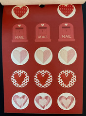 RECOLLECTIONS VALENTINE’S DAY STICKER BOOK 341 PC STICKERS 12 SHEETS ROMANCE