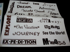 Creative Memories ABC Great Lengths, Titles, Travel, Mediterranean stickers