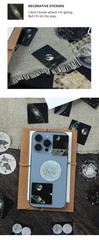45pcs Galaxy Stickers Pack, Full Moon, Crescent Moon, Astrology, Solar System
