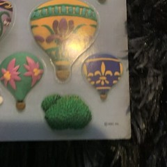Vintage Hot Air Ballon Sticker Sheet AGC Inc