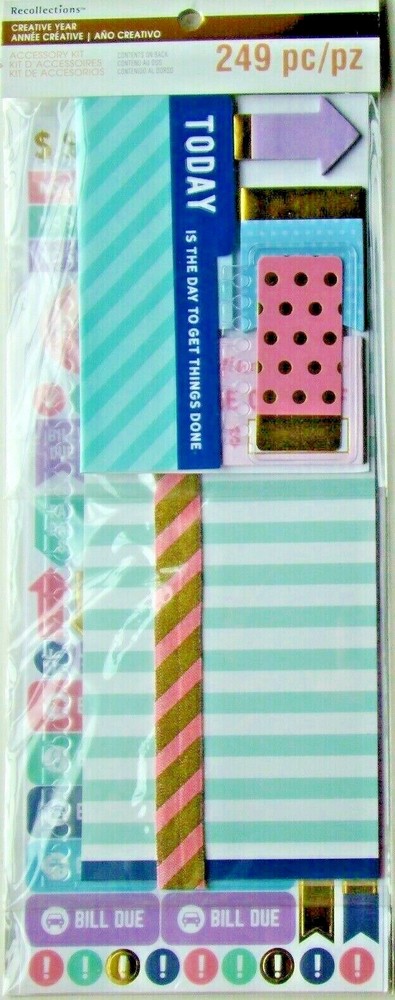 Recollections Creative Year BUDGET Planner Accessory Kit 516483 NEW! 249 pcs