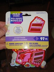 FOAMIES STICKERS,sweet treats,11 pkgs,darice,97pcs each pkg,unused,valentine .