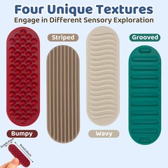 Textured Sensory Stickers for Kids & Adults – 16PC Adhesive Calm Strips for Anxi