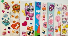 150+ STICKERS Themed BLUEY SPIDEY PUSHEEN PEPPA PIG SPIDERMAN SANRIO HELLO KITTY