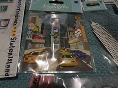 HUGE NEW LOT of 9 NEW YORK CITY THEME statue of liberty + scrapbooking stickers