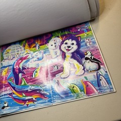 Lisa Frank Giant Sticker Activity Pad Over 2000 Stickers Partial Bendon