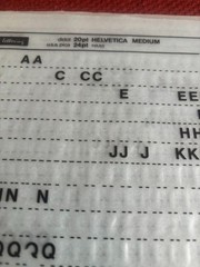 6 Letraset INSTANT LETTERING Transfer Letters 20pt-24pt Helvetica Medium 7