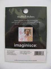 Imaginisce Studded Stickers MERRY CHRISTMAS NIP