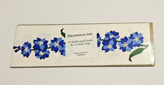 Mrs. Grossman’s Stickers Lot of 12 Strips ~Blue Delphinium Flowers~ RARE HTF