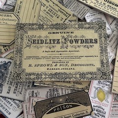 15 pcs Lot Junk Journal Scrapbook Ephemera Apothecary, poison labels
