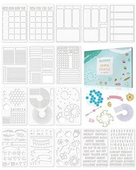 16 Pcs Journal Stencils Set – Time Saving Bullet Journaling