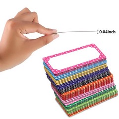 50 Pcs Magnetic Dry Erase Labels Reusable Colorful Name Plates Stickers