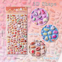 400 Mini 3D DIY Decorative Adhesive Craft Scrapbooking Stickers – 4 Sheets