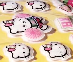 Hello Kitty NEW 2005 Y2K Puffy Sanrio Cheer Stickety-Doo-Da Stickers Vtg SEALED