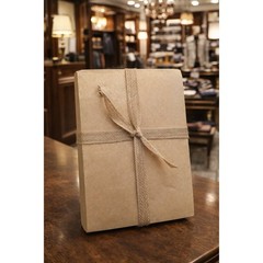 New Rustic Kraft Paper Journal Notebook Handmade Style Decorative Jute Bow