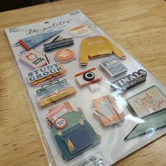 Lot Of 7 New Stickers for Scrapbooking & Crafts Gifts College Road Trip Summer