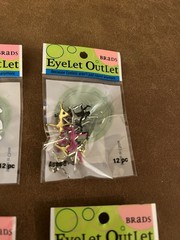 Eyelet Outlet Brads Lot of Sports NEW 6 packs Card Making Scrapbooking Athlete