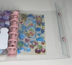 Japanese Style A7 Binder filled With 3D stickers And Water Shaker Stickers